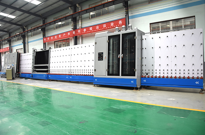 Production line with automatic air filling function